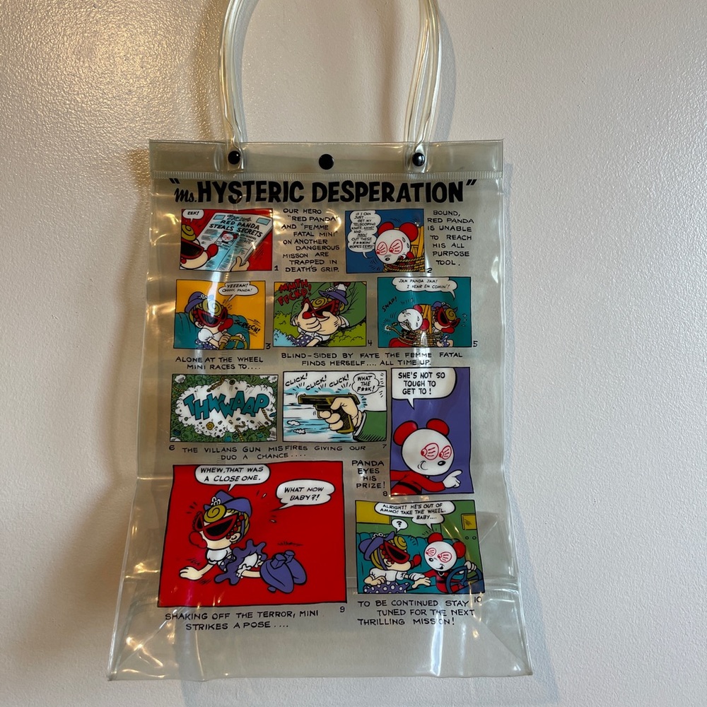 Hysteric Glamour Transparent Comic Print Tote Bag